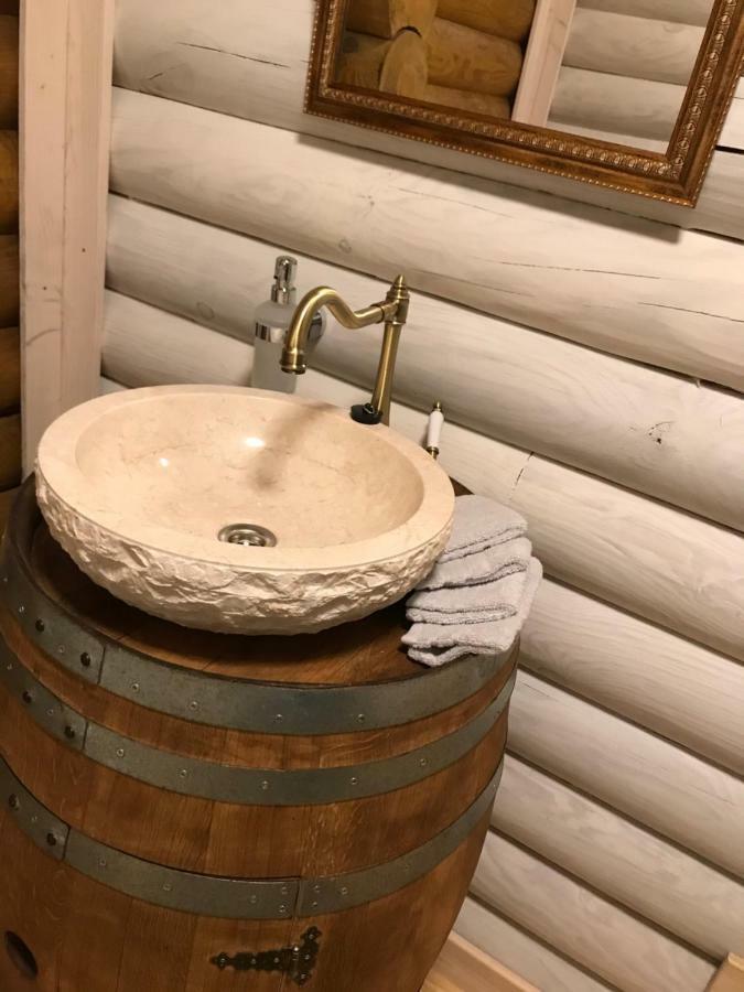 Wellness Huette Am Zwenkauer See Bei Leipzig エクステリア 写真