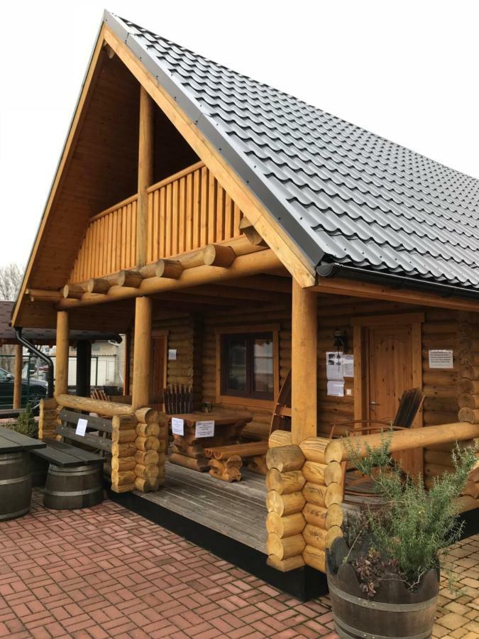 Wellness Huette Am Zwenkauer See Bei Leipzig エクステリア 写真